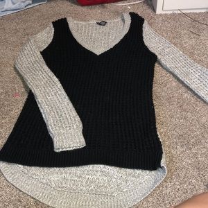 Black and grey sweater